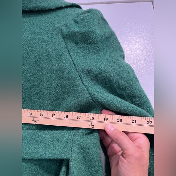 Cynthia Steffe Vibrant Green Wool Blend Coat Sz. XS/S - Picture 8 of 8